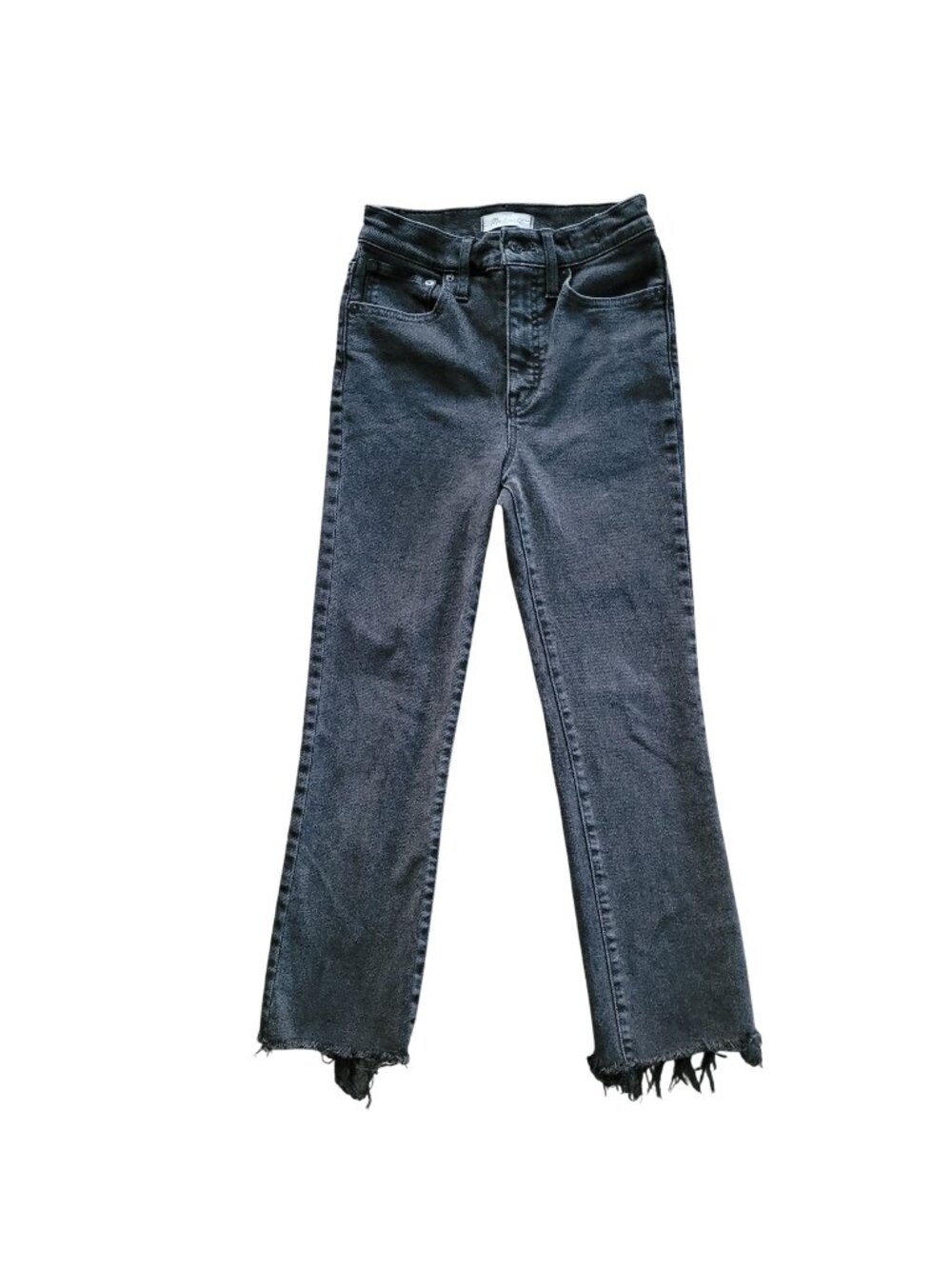 Madewell Cali Demi-Boot Jeans Bayland Wash: Raw-Hem Edition Womens Size 25